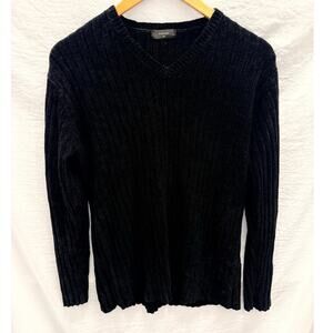 Japanese Vintage Brand Foravi Black Knit Sweater Medium Cozy‎ Warm Grail HTF
